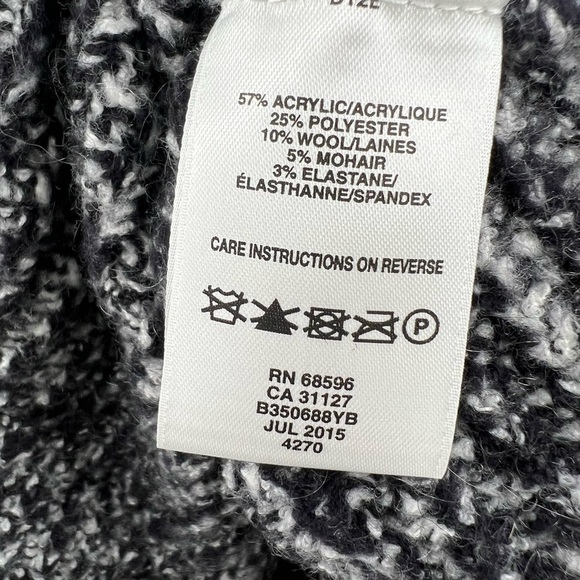 DKNY grey black cape sweater size M/L - Picture 5 of 7